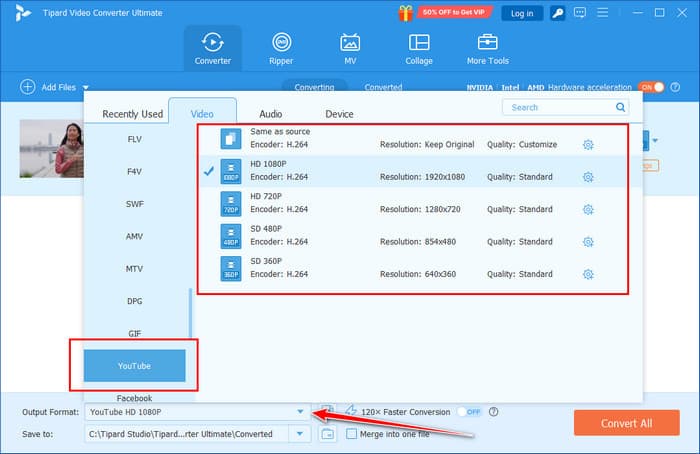 Choose Youtube Format