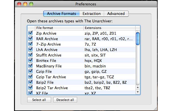 Extrae archivos RAR en Mac OS