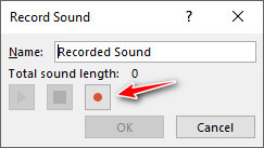 Click Record Button