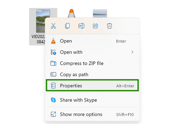 Seleção de Propriedades do Windows