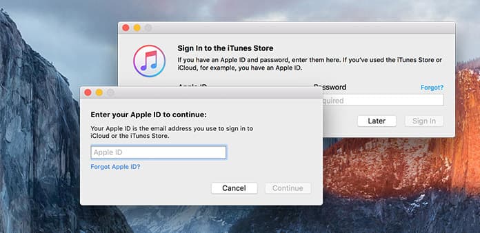 نسيت كلمة مرور iTunes