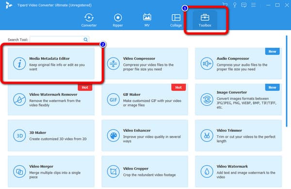 Metadata Editor Toolbox Click