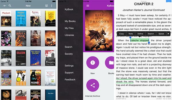 Meilleures applications Mobi Reader de 20 pour la lecture de Mobi Ebooks