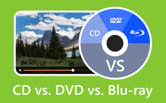 Cd versus dvd cs Blu-ray