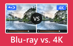 Sammenlign Blu-ray og 4K