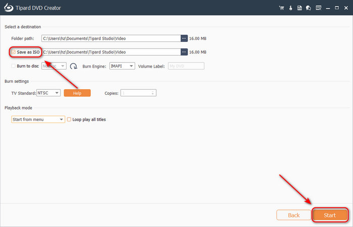 Convert MP4 To ISO Tipard