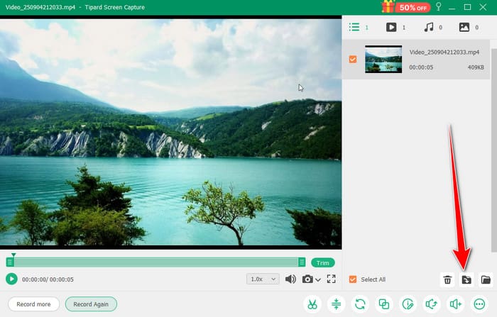 Export Button Tipard