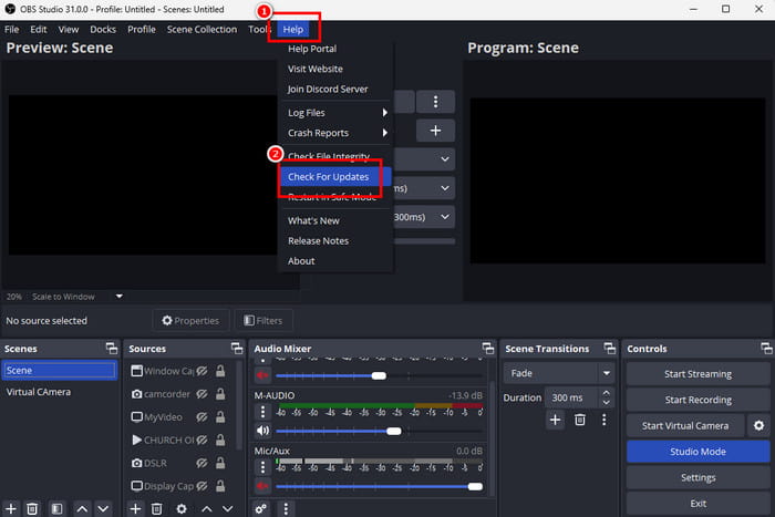 Update OBS Software