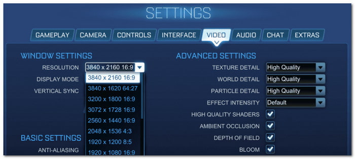 Lower Fps Resolution