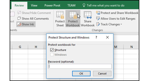 Προστασία με κωδικό πρόσβασης ενός αρχείου του Excel