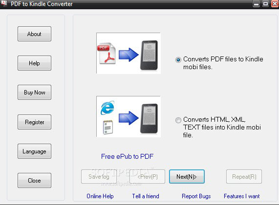 Convertisseur PDF en Kindle