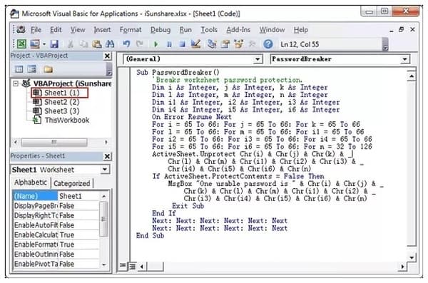 VBA-code