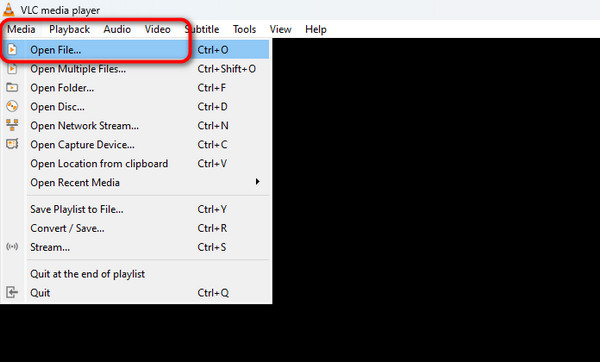 vlc Media Open File