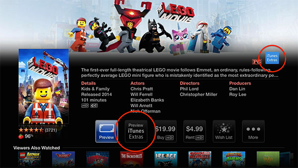 Alquilar película en Apple TV