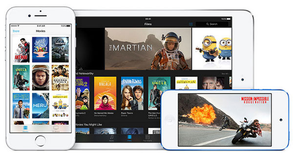 Alquilar película en iPhone