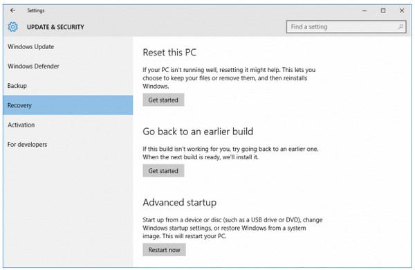 Restore Lenovo laptop to factory settings