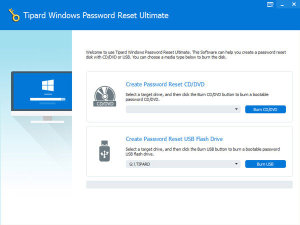 Tipard Windows Reimposta password