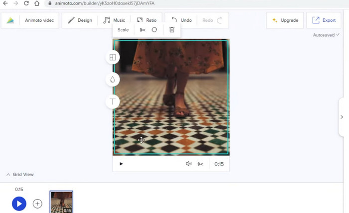 Animoto Interface