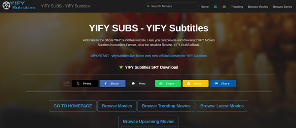 YIFY undertexter