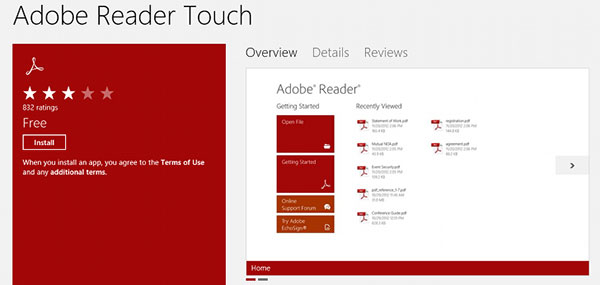 Adobe-läsare-touch