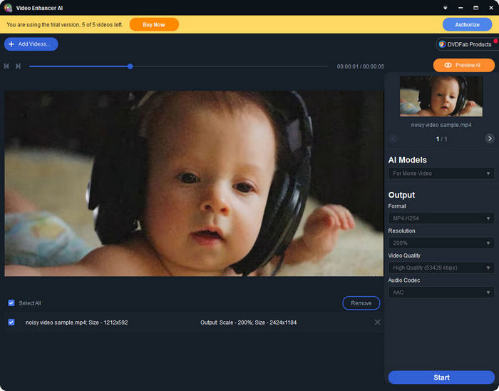 DVDFab Enlarger AI
