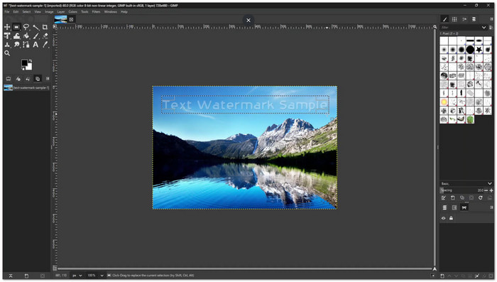 GIMP Watermark Remover