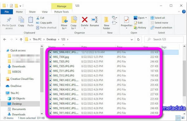 Metadati del file desktop