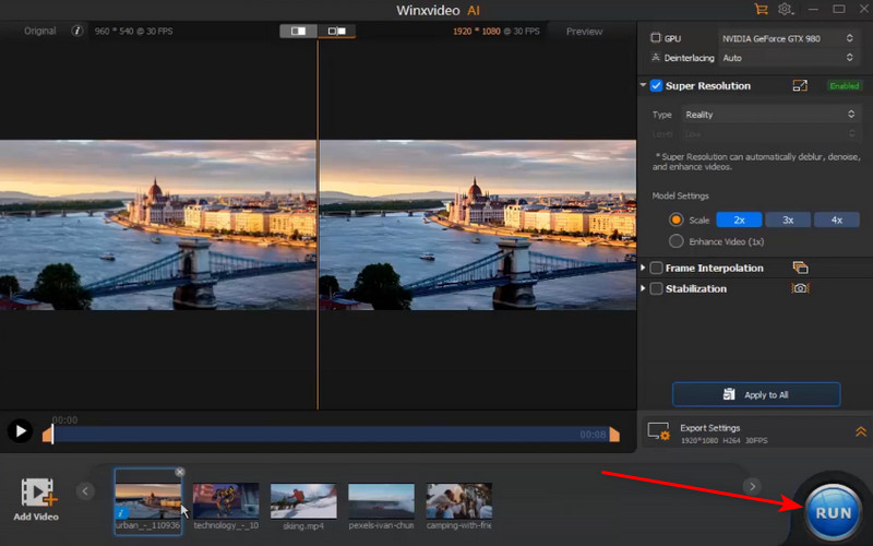 Export Video Winx