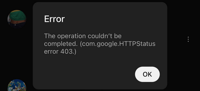 YouTube Playback Error 403