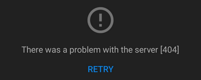 YouTube Playback Error 404