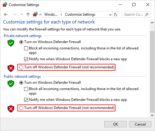 Sluk for Windows Firewall