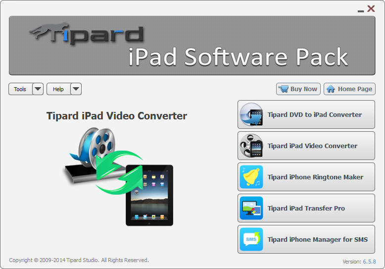 Tipard iPad Software Pack screenshot