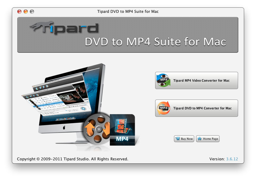 Tipard DVD to MP4 Suite for Mac software