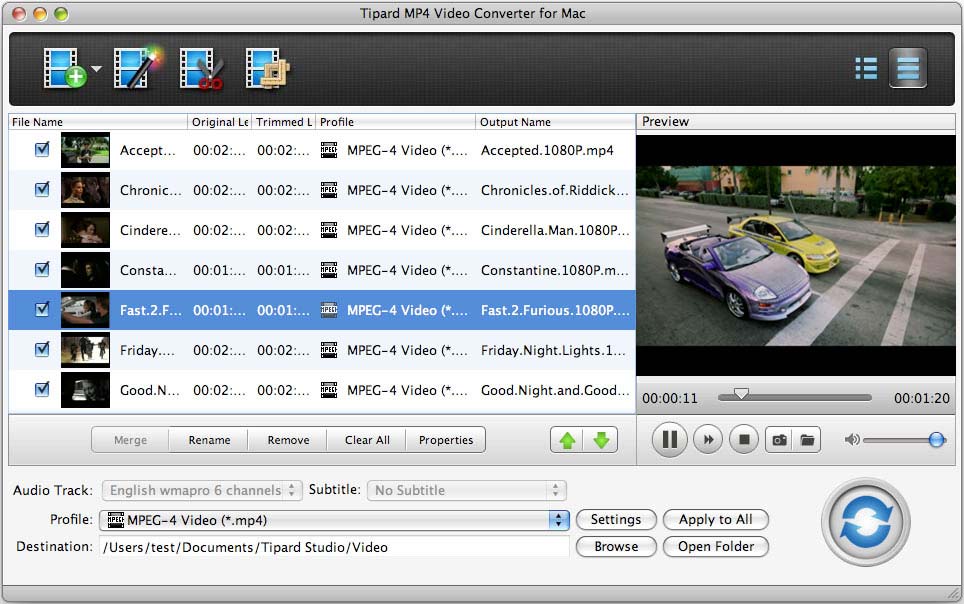 Tipard MP4 Video Converter for Mac 9.1.22 full