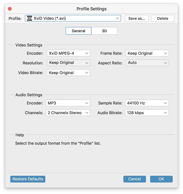 Profile Setting