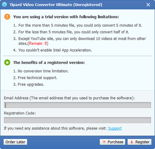 Registrati e installa