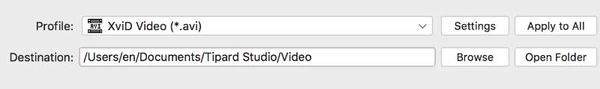 Converti AVCHD MTS in AVI su Mac