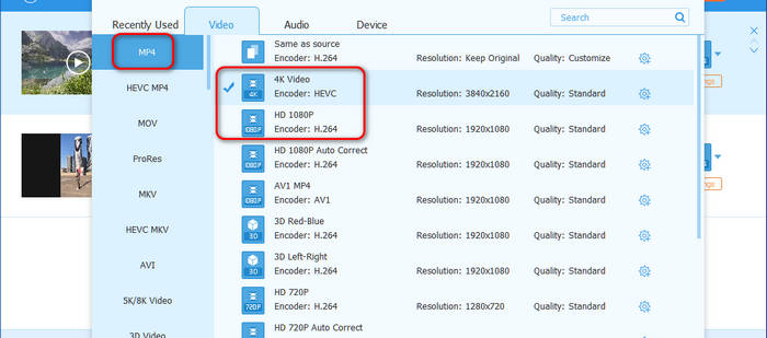 Tipard Video Converter Ultimate outputindstillinger