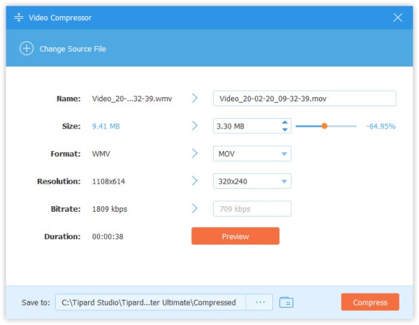 Video Converter Ultimate Compress Videoファイル