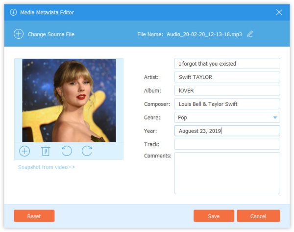 Rediger id3-tag