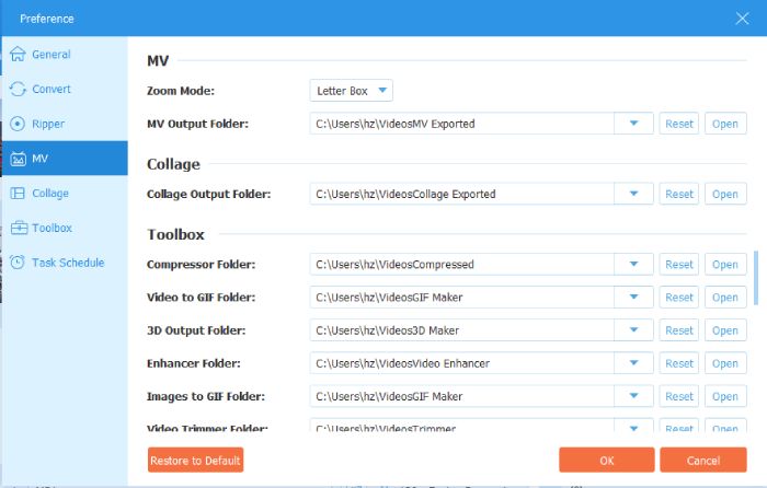 Video Converter Ultimate Save Path