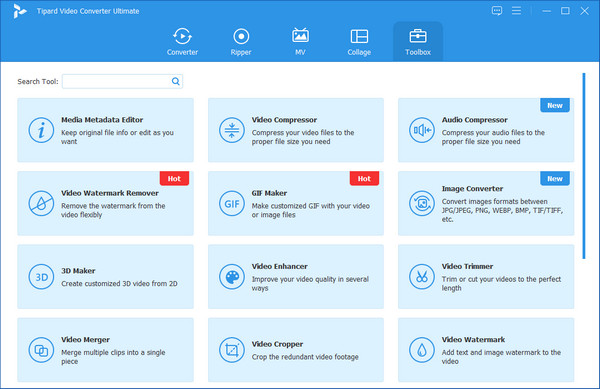 Boîte à outils Video Converter Ultimate