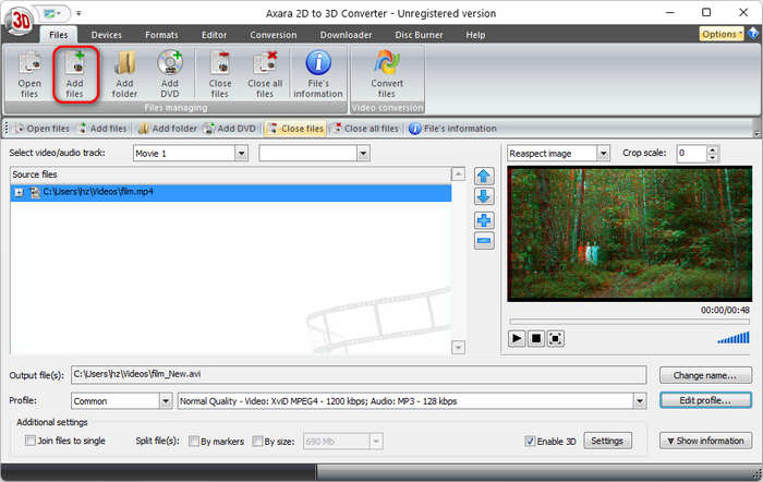 Add 2D Videos Axara