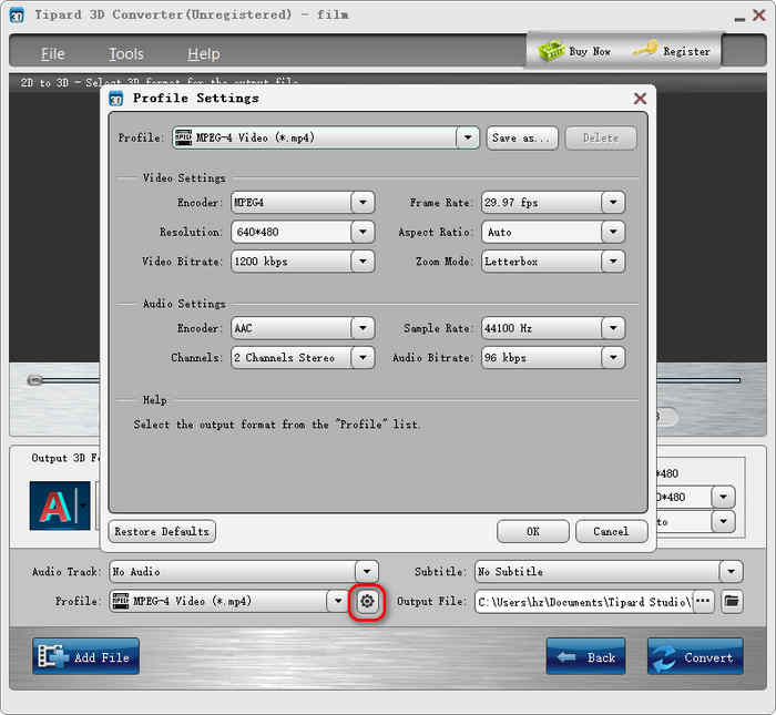 Customize 3D Video Tipard