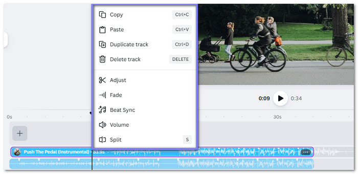 Canva Add Audio to Video