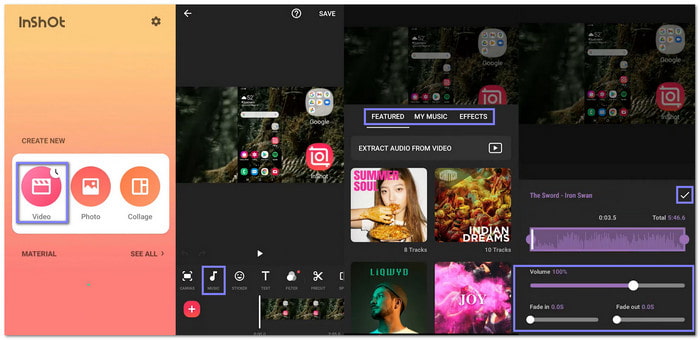 Inshot Add Audio to Video