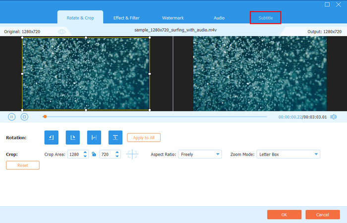 Click Subtitle Button