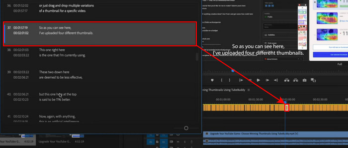 Premiere Edit Auto Caption