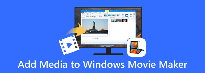 Přidejte média do programu Windows Movie Maker