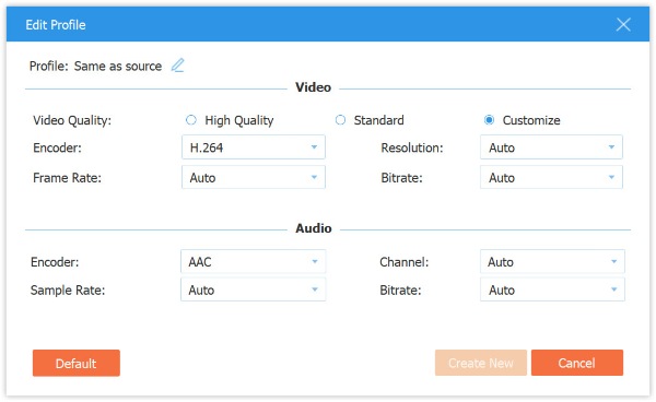 Adjust MP4 Video Audio Codec